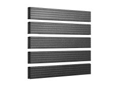 Deska metalowa DUO / profil 85x25 /  RAL9005 Czarny  - powłoka matowa