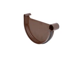 glinmet denko zakończenie rynny 125 mm brązowe kaczmarek