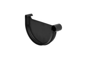 glinmet zakończenie rynny denko 125 mm czarne kaczmarek