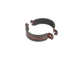 glinmet obejma rury spustowej 100 mm metalowa brązowa kaskada