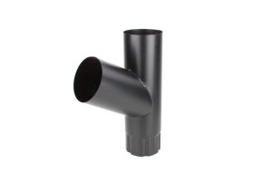 glinmet Trójnik rury spustowej czarny 100 mm kaskada