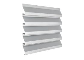 Srebrne żaluzje fasadowe RAL 9006