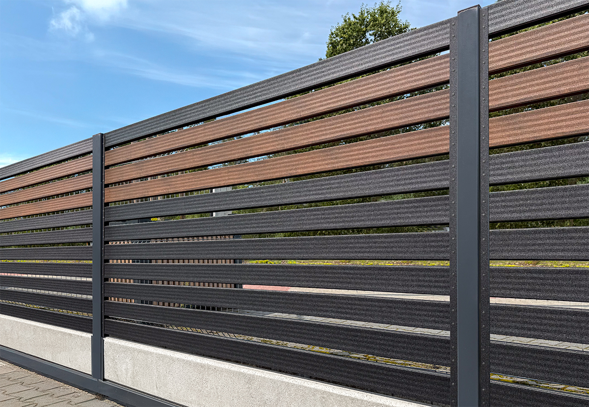 ogrodzenie palisadowe profil panel metalowe