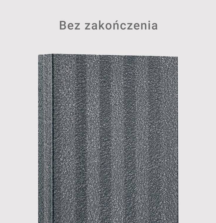 Sztacheta metalowa bez zaślepki – wariant podstawowy