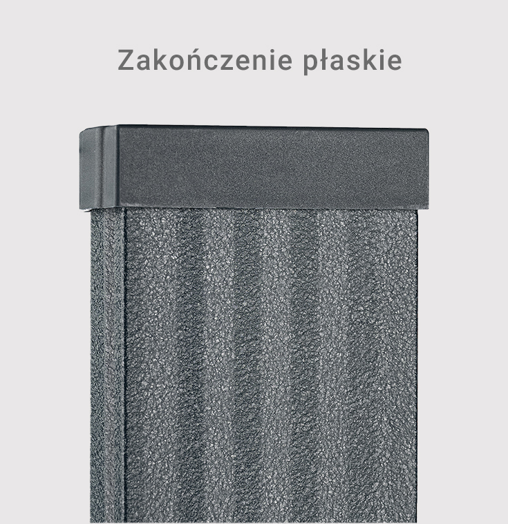 Zaślepka prosta do sztachety metalowej
