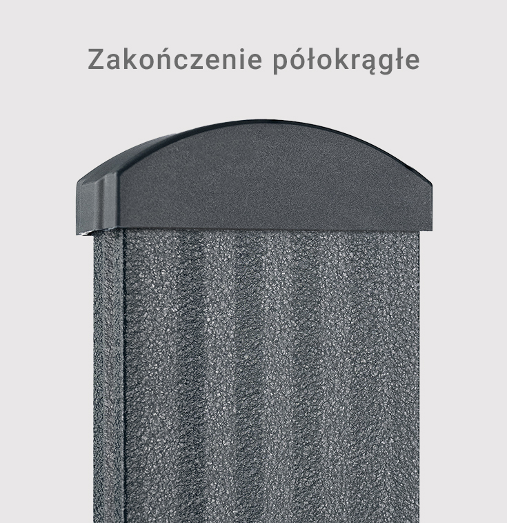 Zaślepka półokrągła do panelu ogrodzeniowego