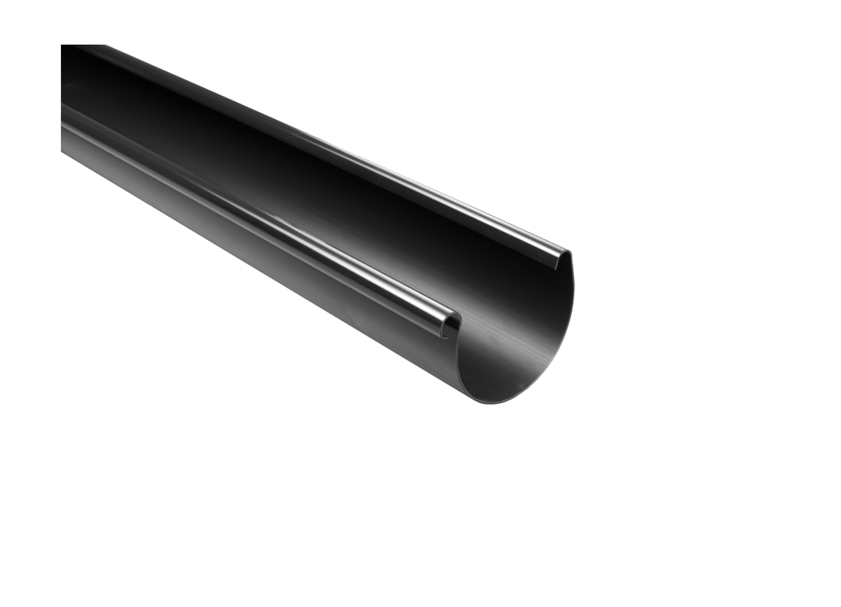 kaczmarek rynna 3 m 100 mm czarna glinmet