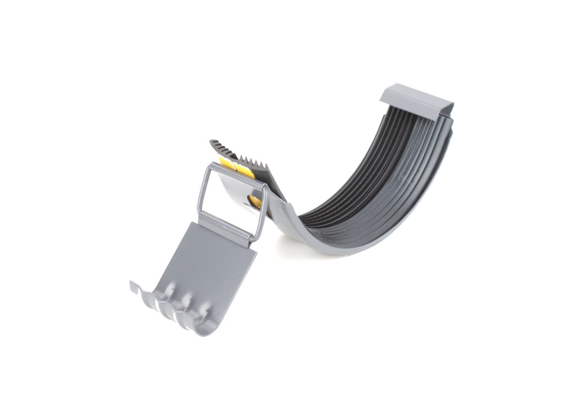 złączka rynny 125 mm metalowa grafitowa system kaskada glinmet