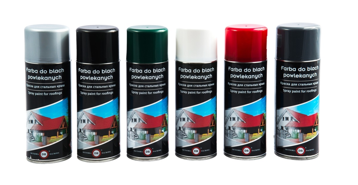 farba spray do blachodachowki i blachy trapezowej glinmet