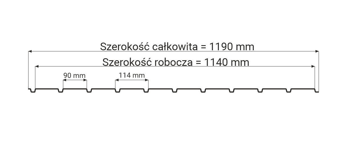 Blacha trapezowa Jasny dąb podbitka